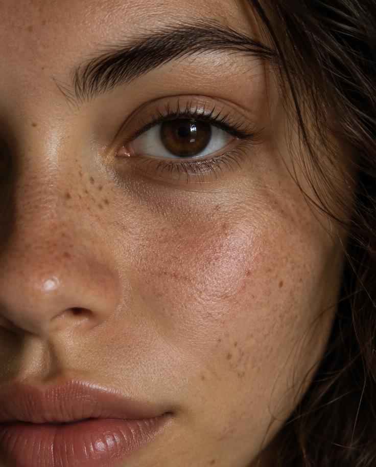 Close-up of natural skin